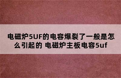 电磁炉5UF的电容爆裂了一般是怎么引起的 电磁炉主板电容5uf